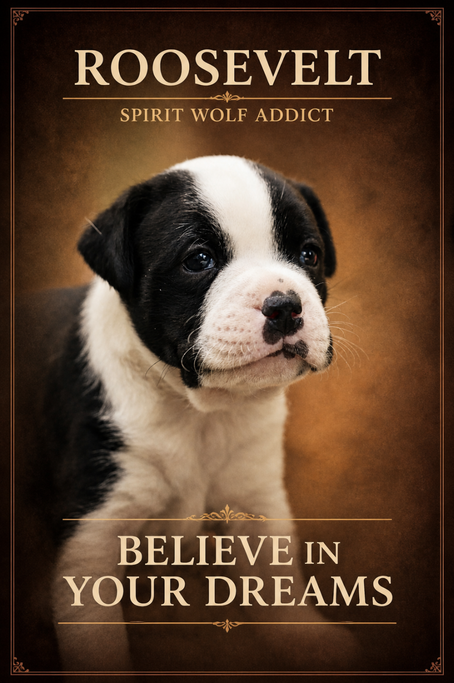 Believe in Your Dreams aka Roosevelt of Spirit Wolf Addict
